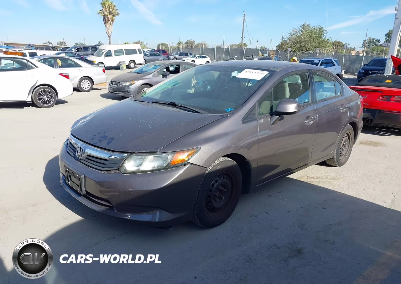 2012 Honda Civic Lx VIN:19XFB2F5XCE336124 - 2