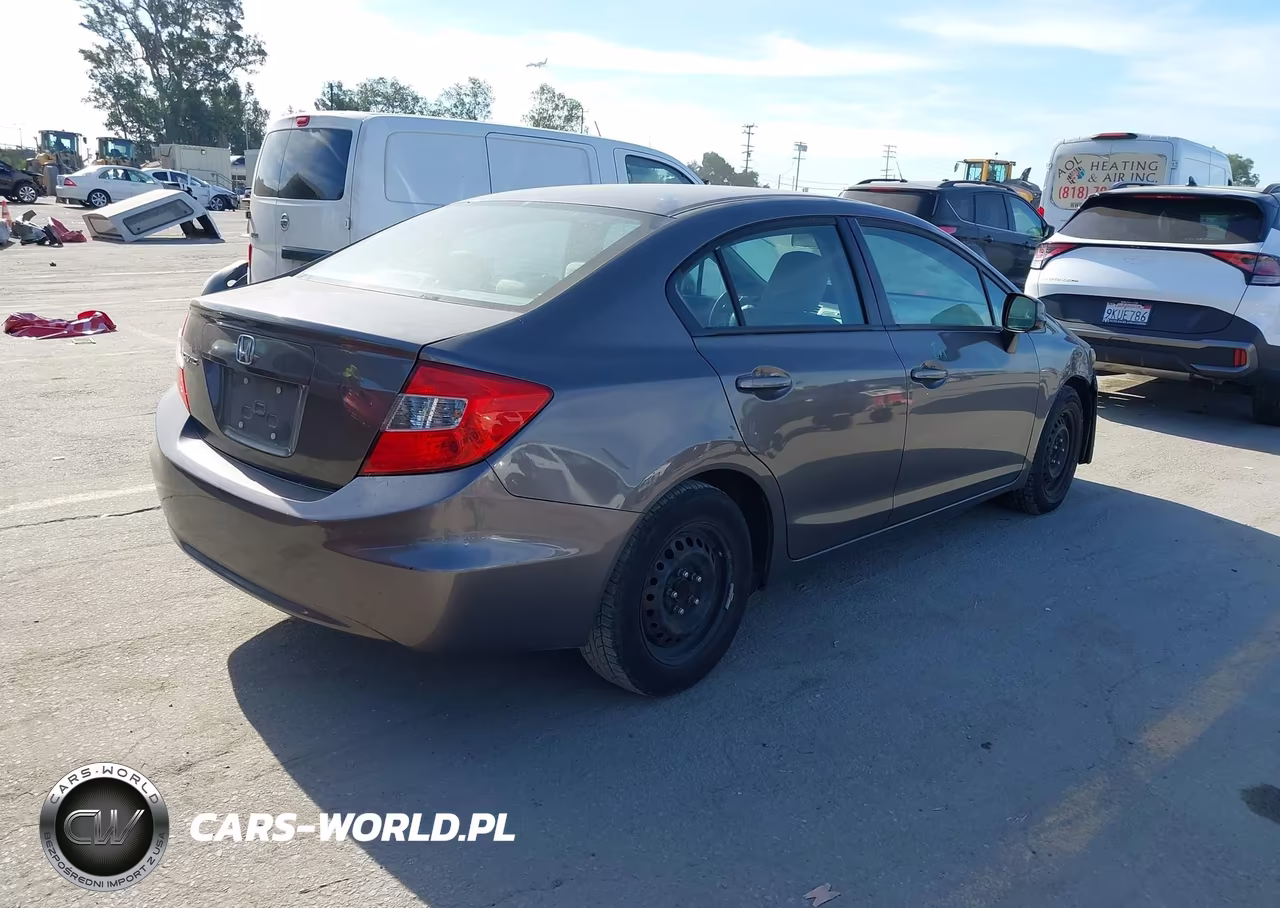 2012 Honda Civic Lx VIN:19XFB2F5XCE336124 - 4