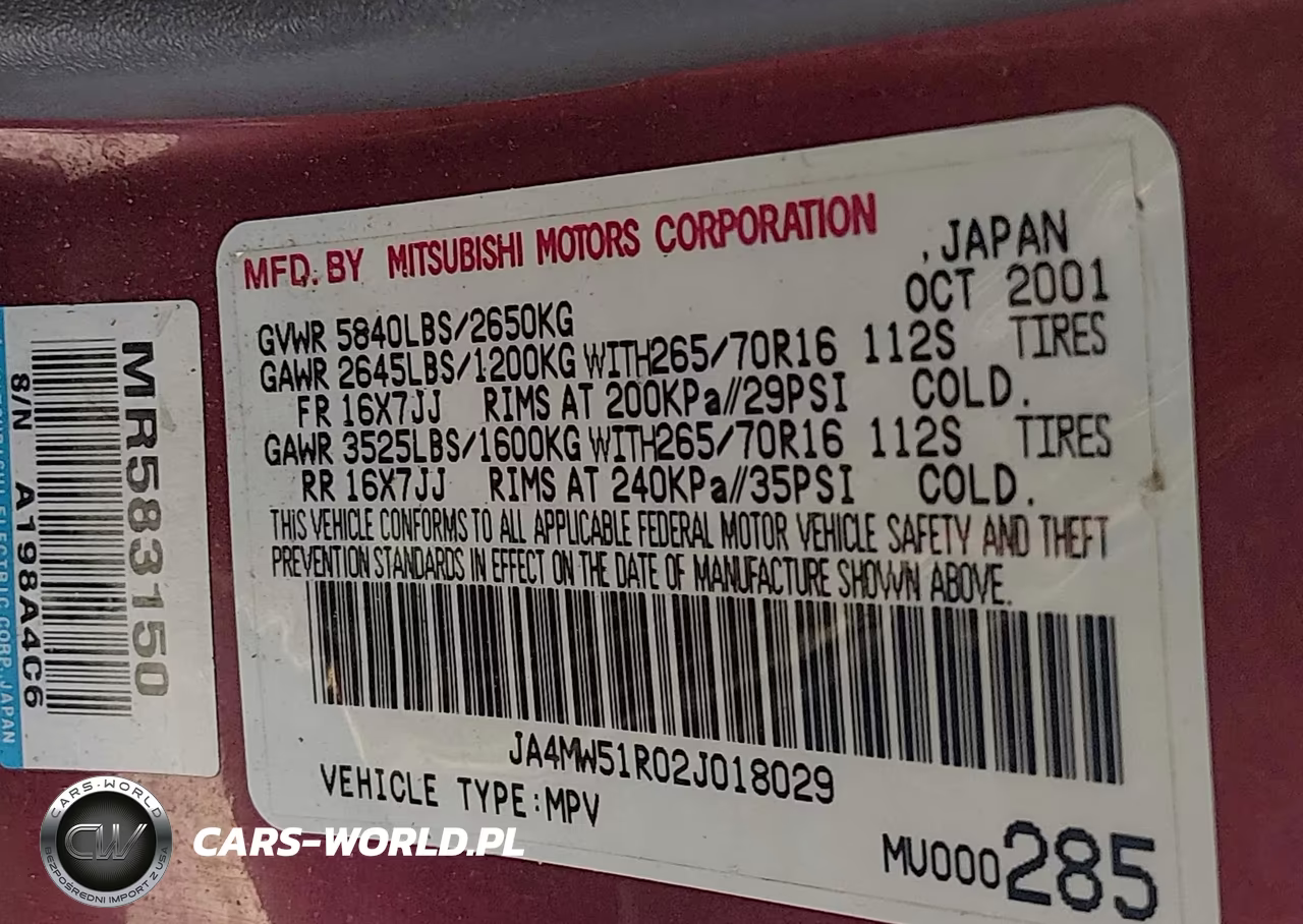 2002 Mitsubishi Montero Limited VIN:JA4MW51R02J018029 - 9