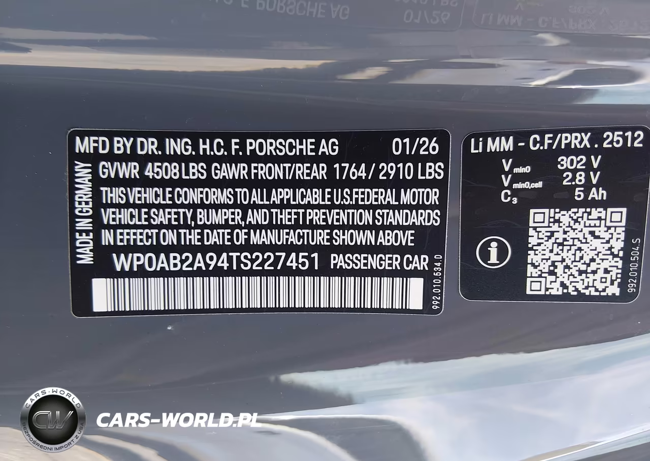 2026 Porsche 911 Carrera 4 Gts-Carrera Gts VIN:WP0AB2A94TS227451 - 9
