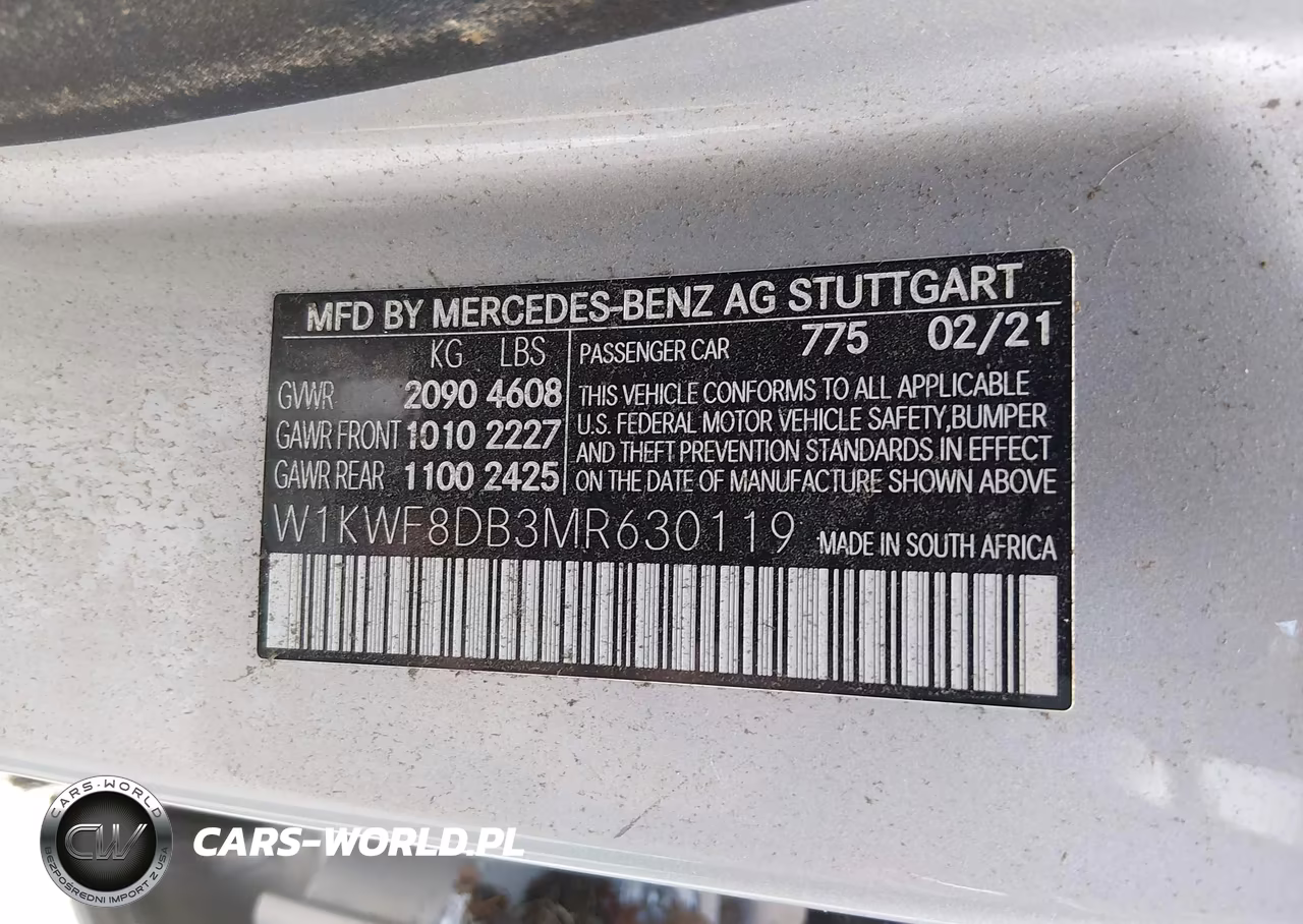 2021 Mercedes-Benz C 300 Sedan VIN:W1KWF8DB3MR630119 - 9