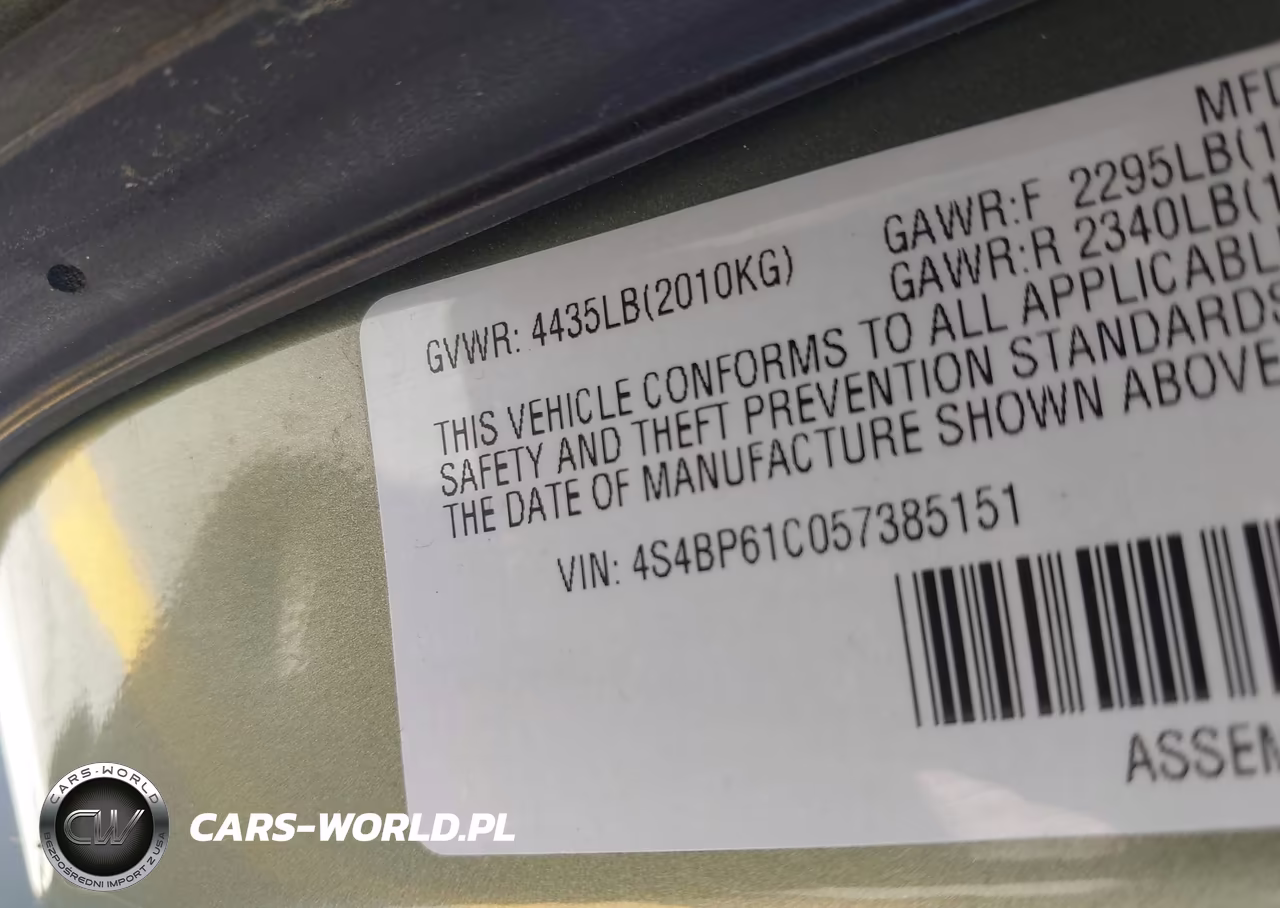 2005 Subaru Outback 2.5I VIN:4S4BP61C057385151 - 9