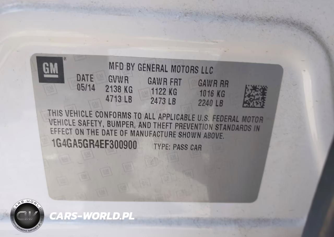 2014 Buick Lacrosse VIN:1G4GA5GR4EF300900 - 9