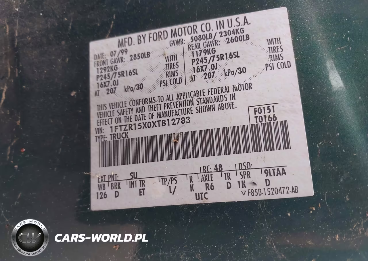 1999 Ford Ranger Xlt VIN:1FTZR15X0XTB12783 - 9