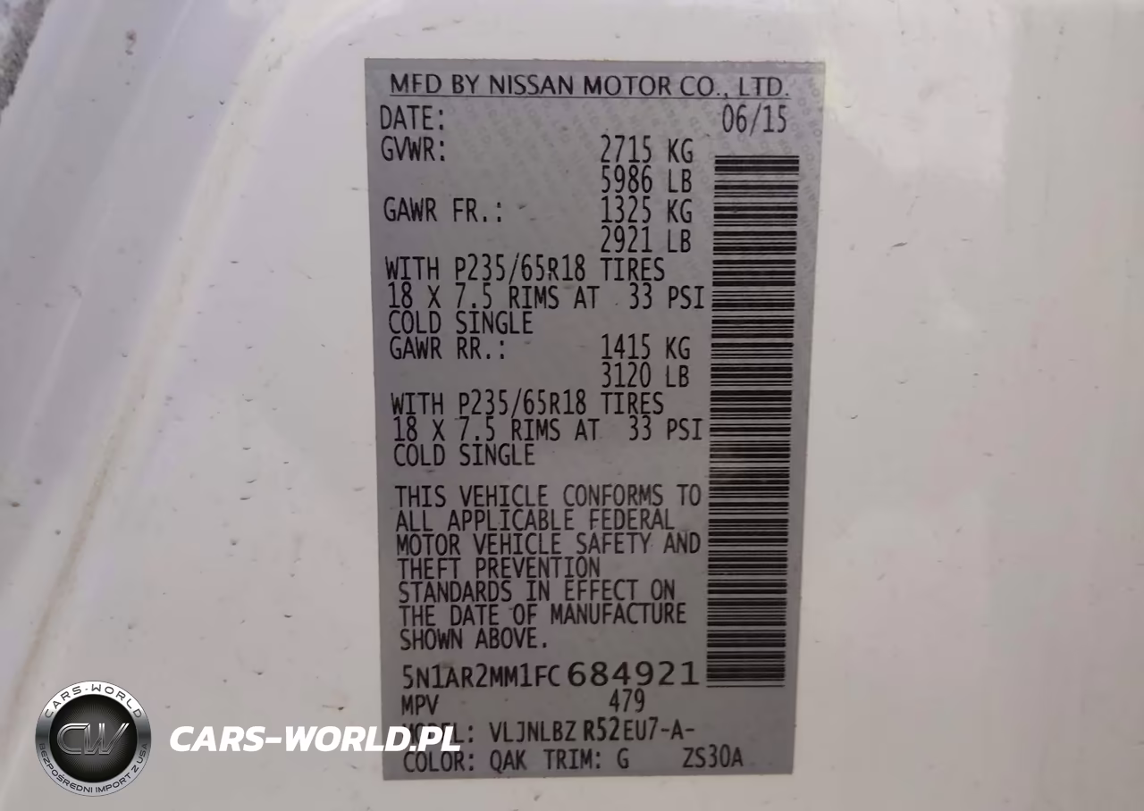 2015 Nissan Pathfinder S VIN:5N1AR2MM1FC684921 - 9
