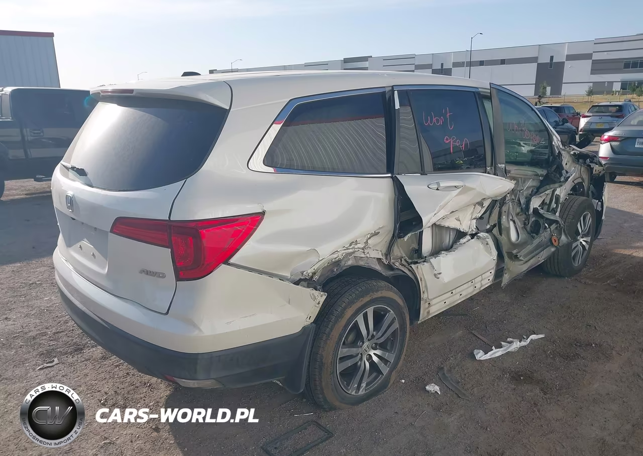 2017 Honda Pilot Ex-L VIN:5FNYF6H73HB019662 - 4