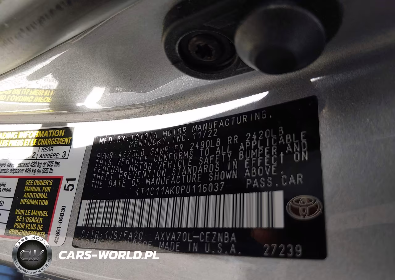 2023 Toyota Camry Le VIN:4T1C11AK0PU116037 - 9