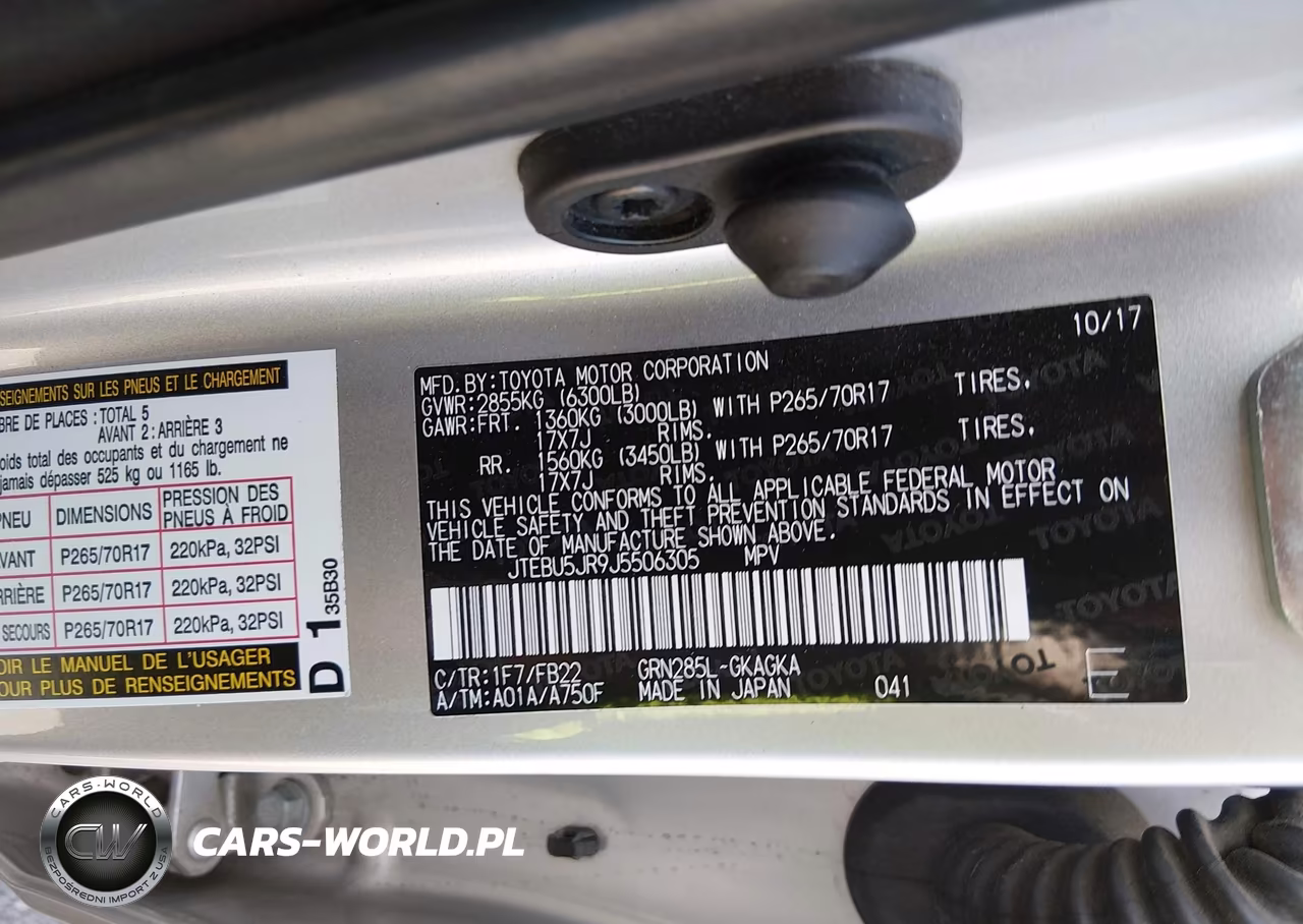 2018 Toyota 4Runner Sr5 VIN:JTEBU5JR9J5506305 - 9