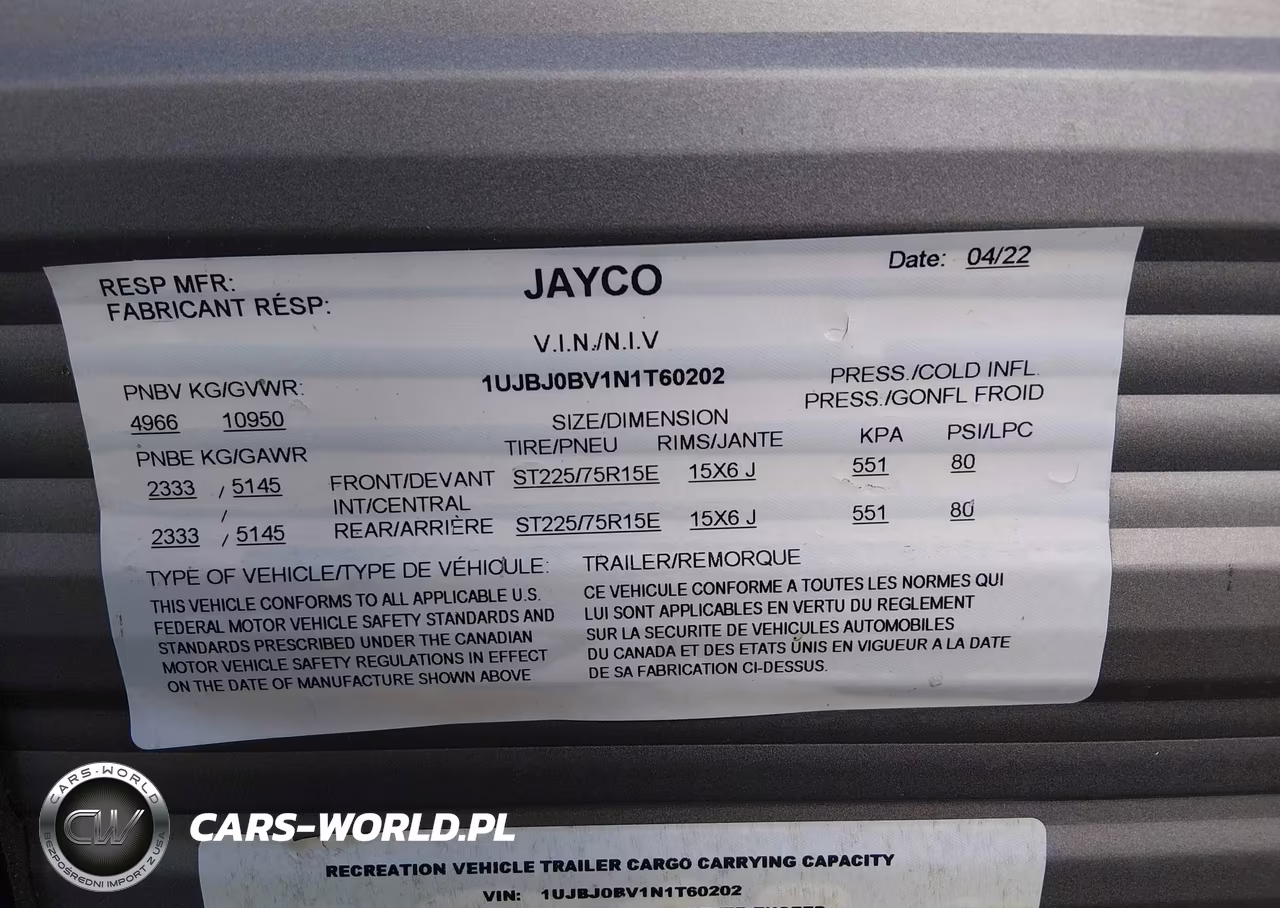 2022 Jayco Jay Flight 34Rsbs VIN:1UJBJ0BV1N1T60202 - 9