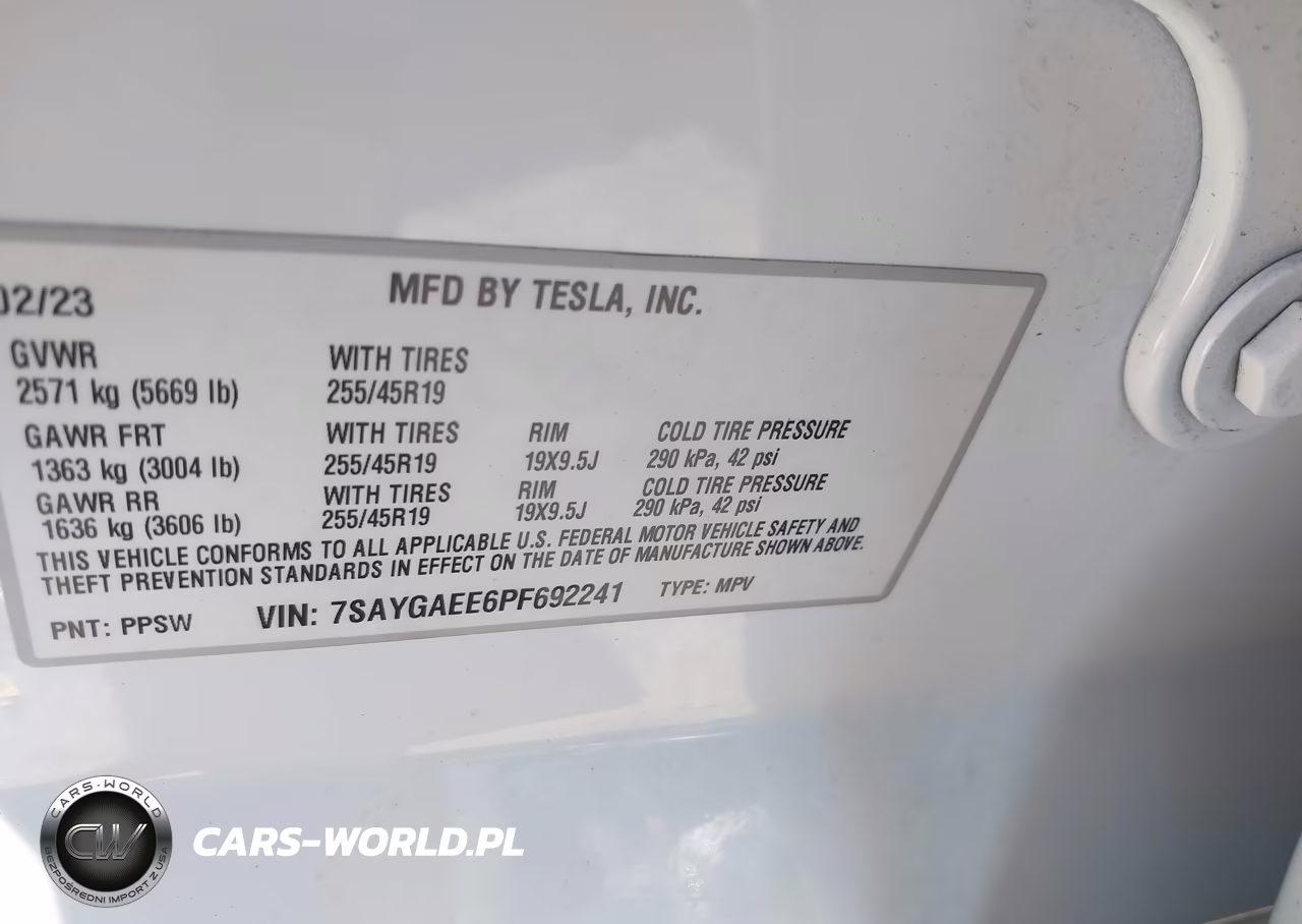 2023 Tesla Model Y Awd-Long Range Dual Motor All-Wheel Drive VIN:7SAYGAEE6PF692241 - 9