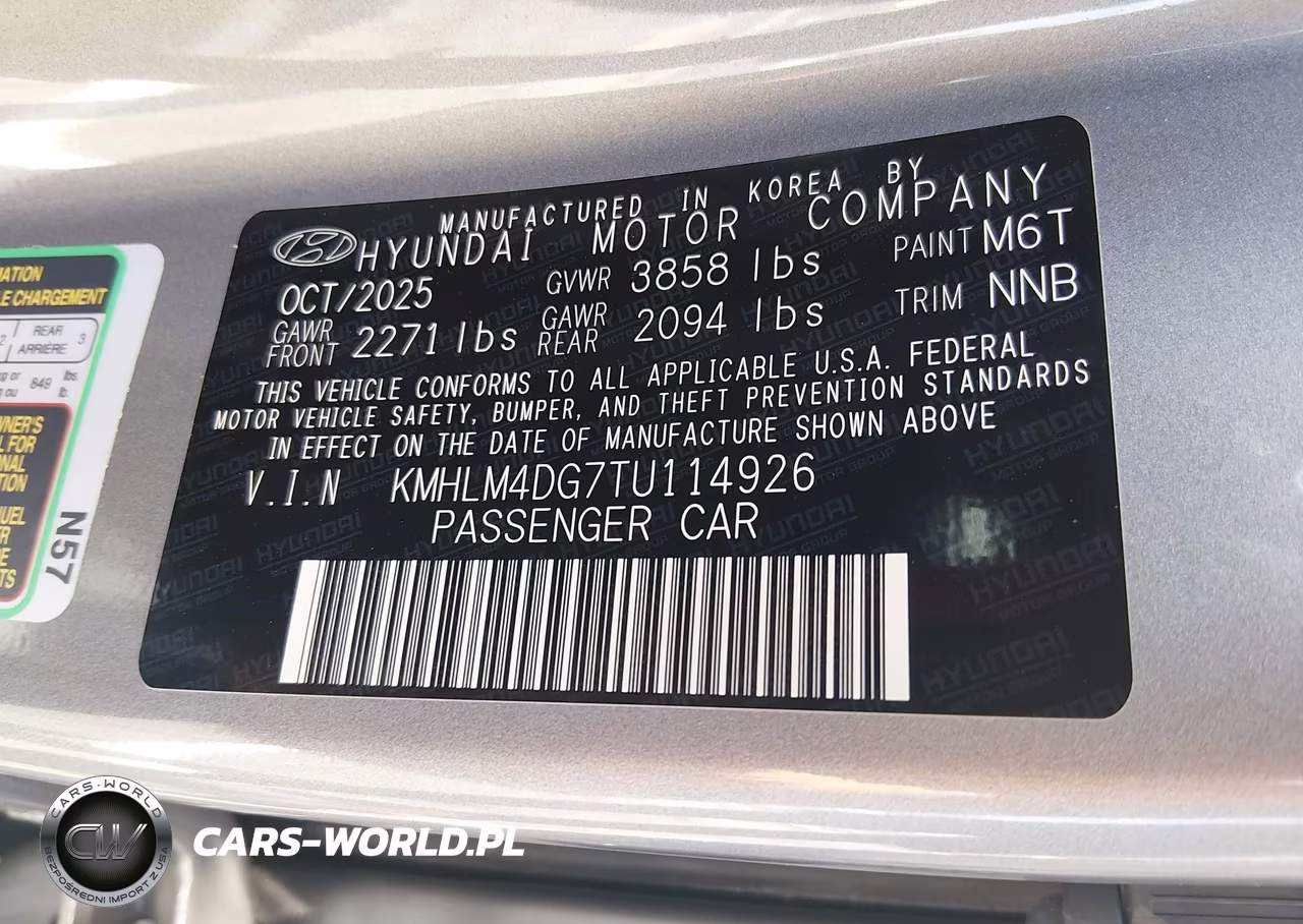2026 Hyundai Elantra Sel Sport VIN:KMHLM4DG7TU114926 - 9