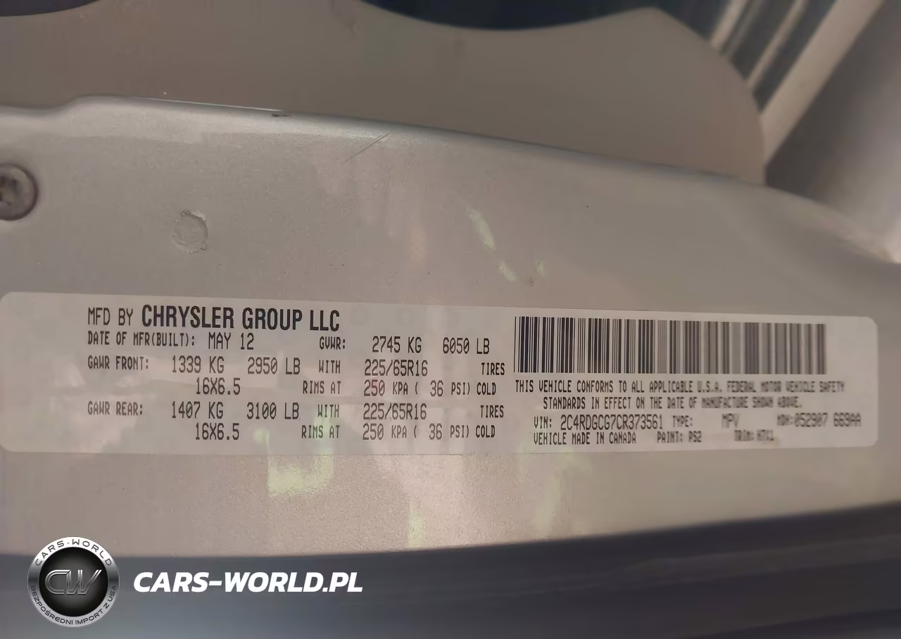 2012 Dodge Grand Caravan Sxt VIN:2C4RDGCG7CR373561 - 9