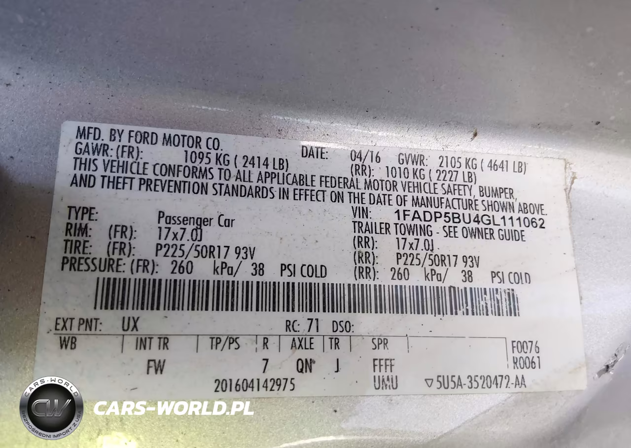 2016 Ford C-Max Hybrid Sel VIN:1FADP5BU4GL111062 - 9