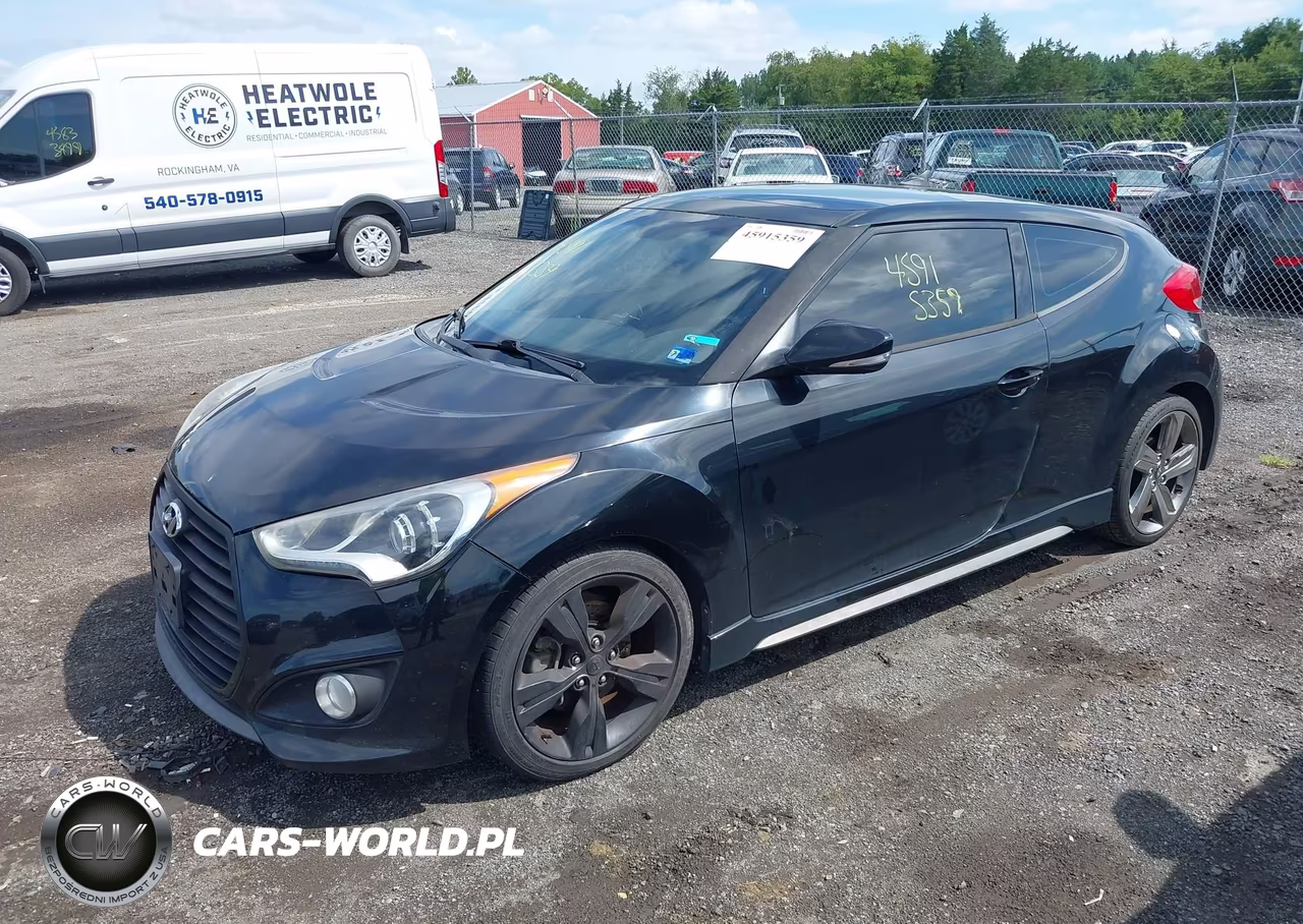 2015 Hyundai Veloster Turbo VIN:KMHTC6AE5FU216361 - 2