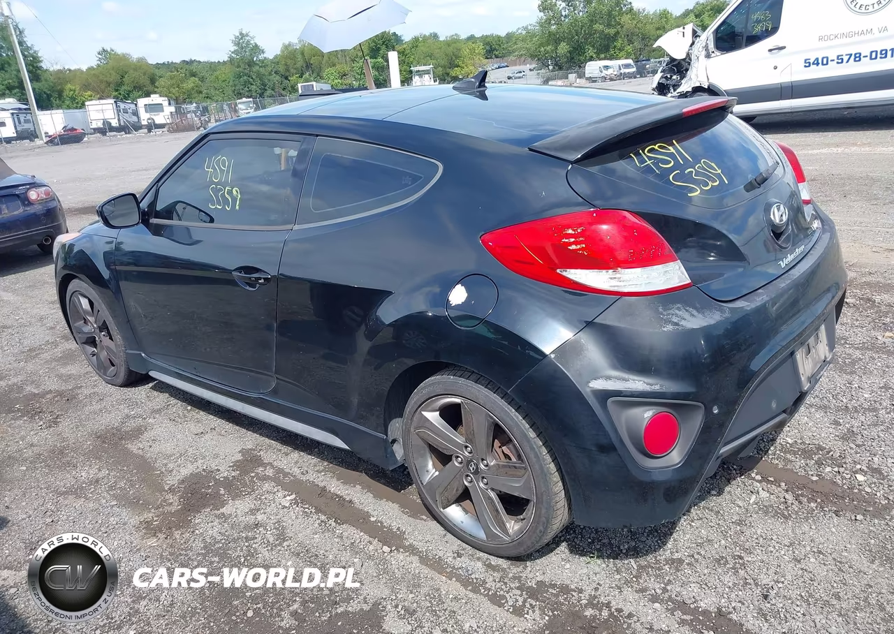 2015 Hyundai Veloster Turbo VIN:KMHTC6AE5FU216361 - 3