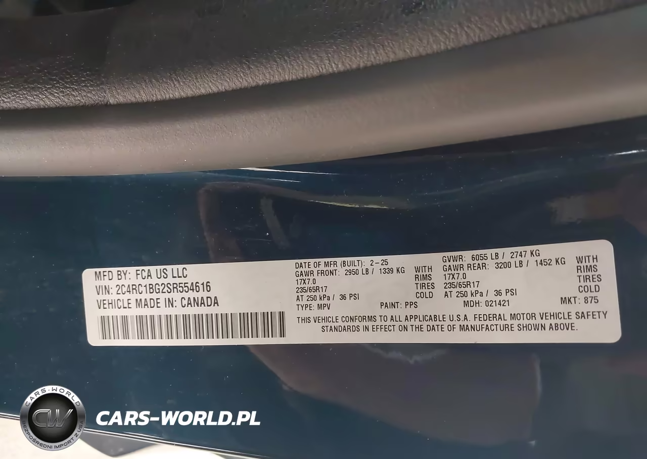 2025 Chrysler Pacifica Select VIN:2C4RC1BG2SR554616 - 9