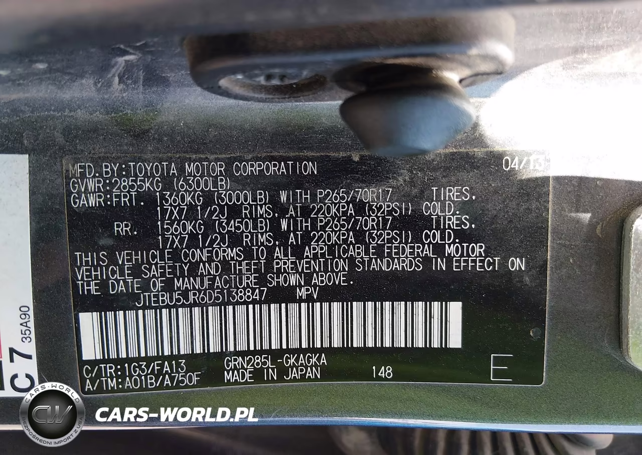 2013 Toyota 4Runner Trail VIN:JTEBU5JR6D5138847 - 9