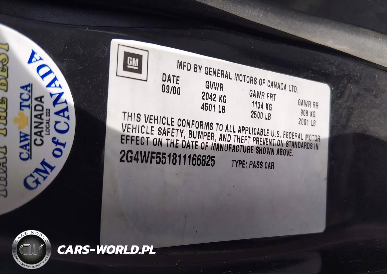 2001 Buick Regal Gs VIN:2G4WF551811166825 - 9