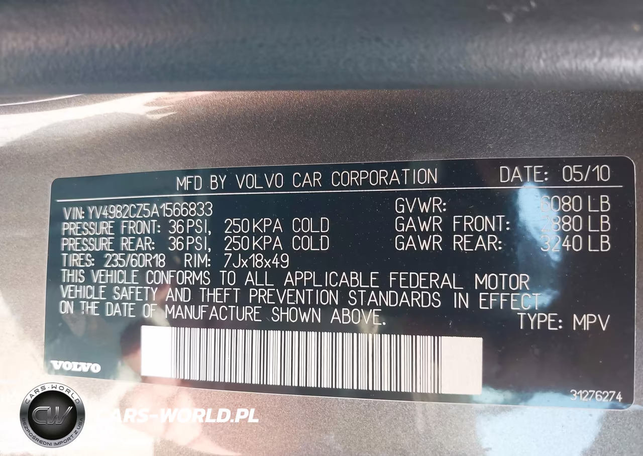 2010 Volvo Xc90 3.2 VIN:YV4982CZ5A1566833 - 9