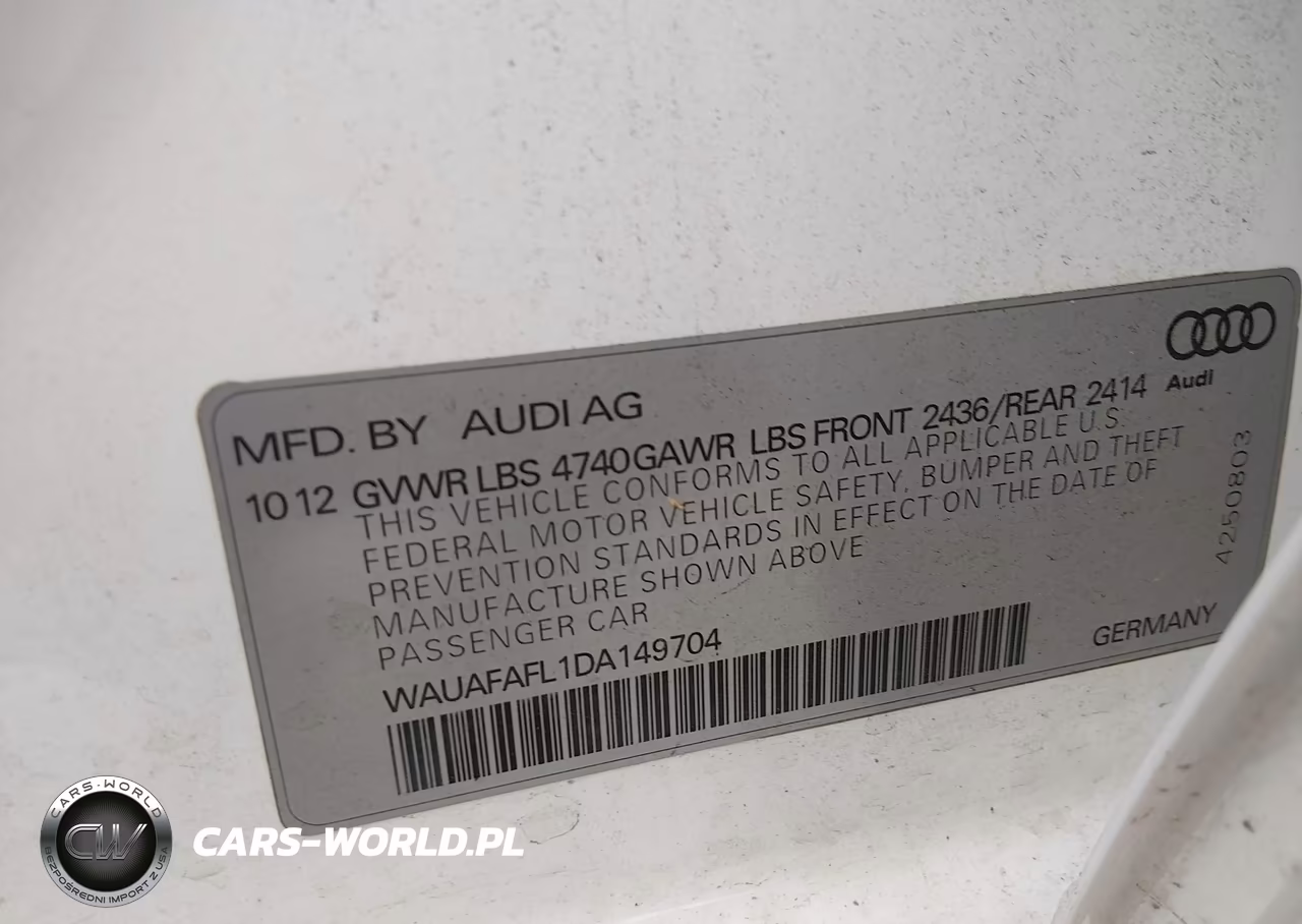 2013 Audi A4 2.0T Premium VIN:WAUAFAFL1DA149704 - 9