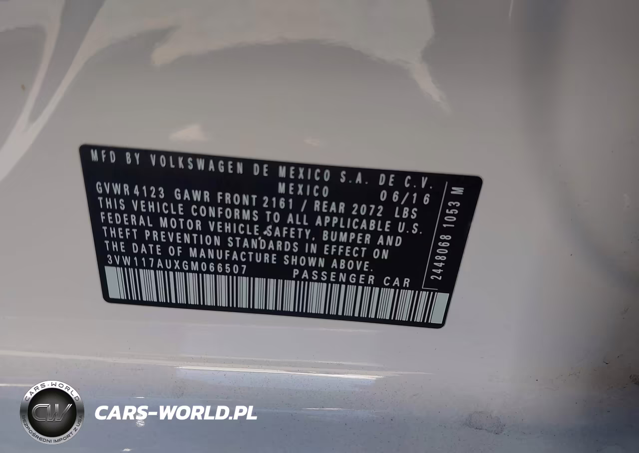 2016 Volkswagen Golf Tsi S 4-Door VIN:3VW117AUXGM066507 - 9