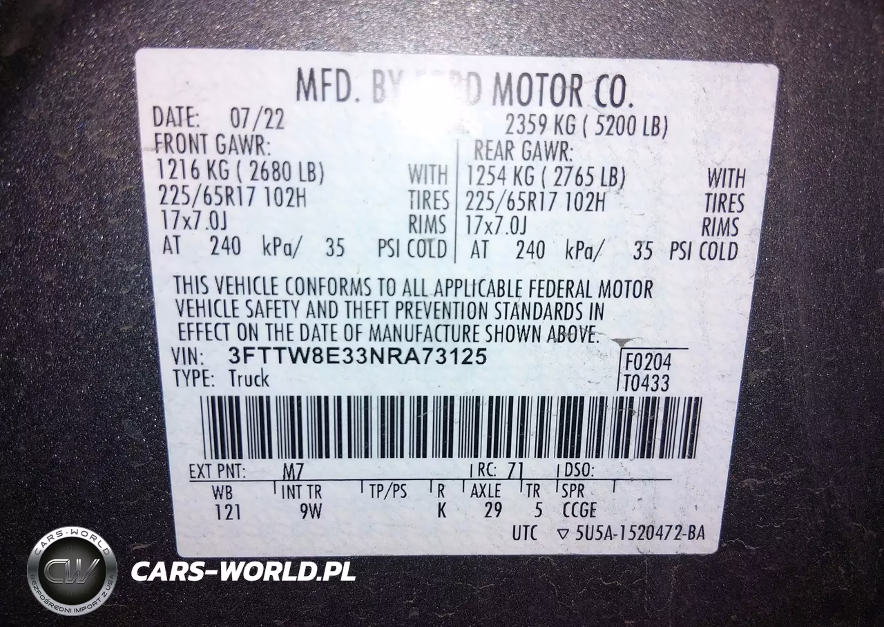 2022 Ford Maverick Xl VIN:3FTTW8E33NRA73125 - 9
