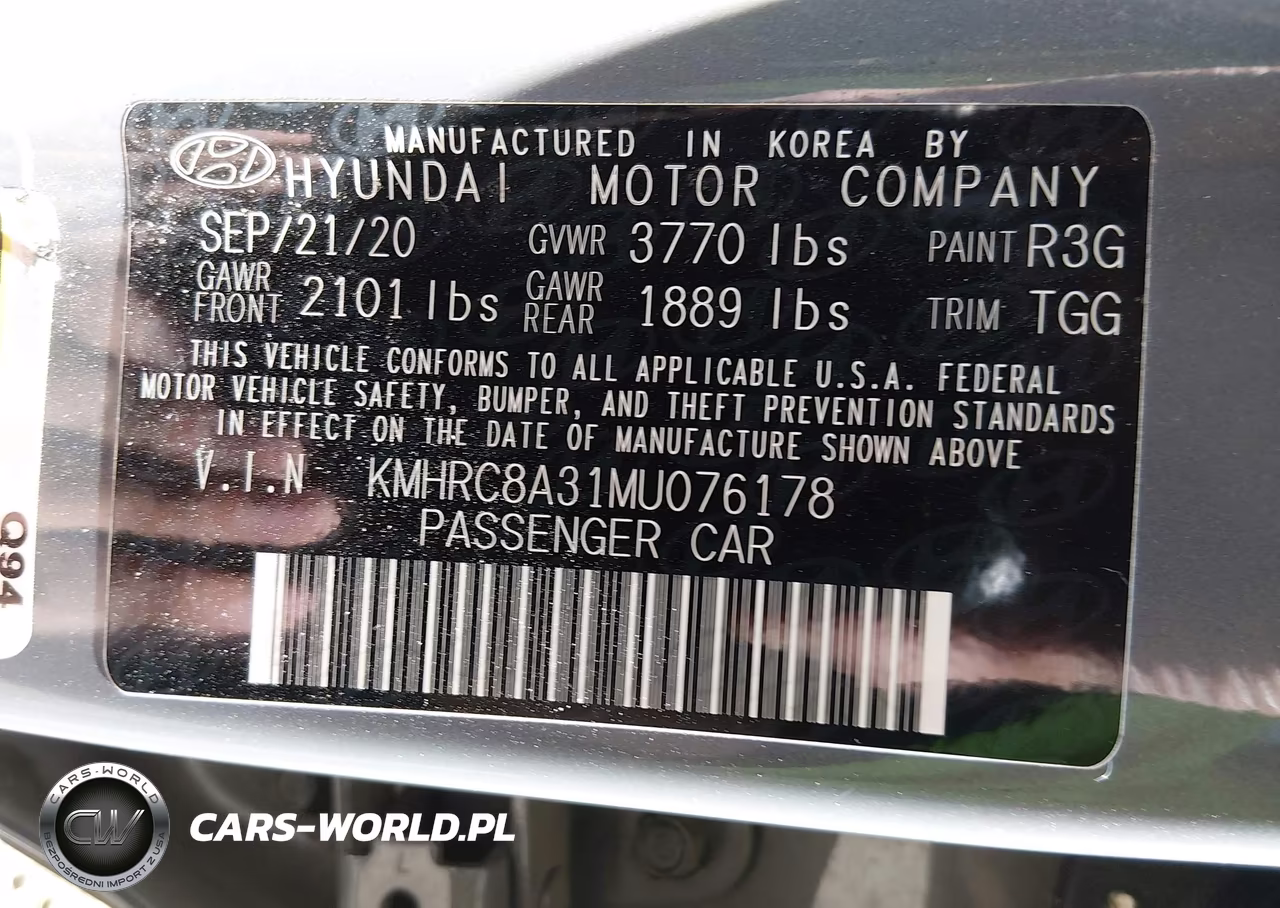 2021 Hyundai Venue Sel VIN:KMHRC8A31MU076178 - 9