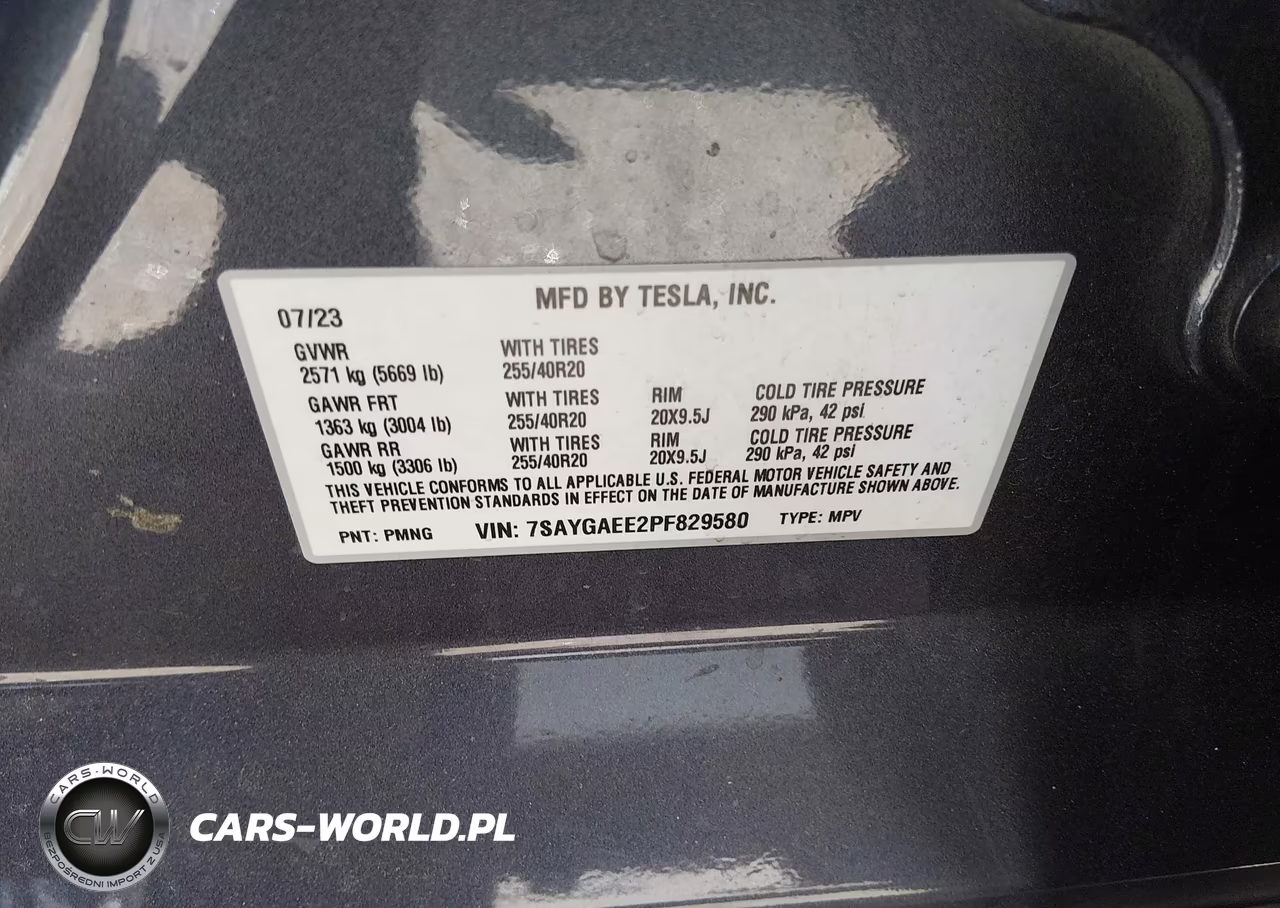 2023 Tesla Model Y Awd-Long Range Dual Motor All-Wheel Drive VIN:7SAYGAEE2PF829580 - 9