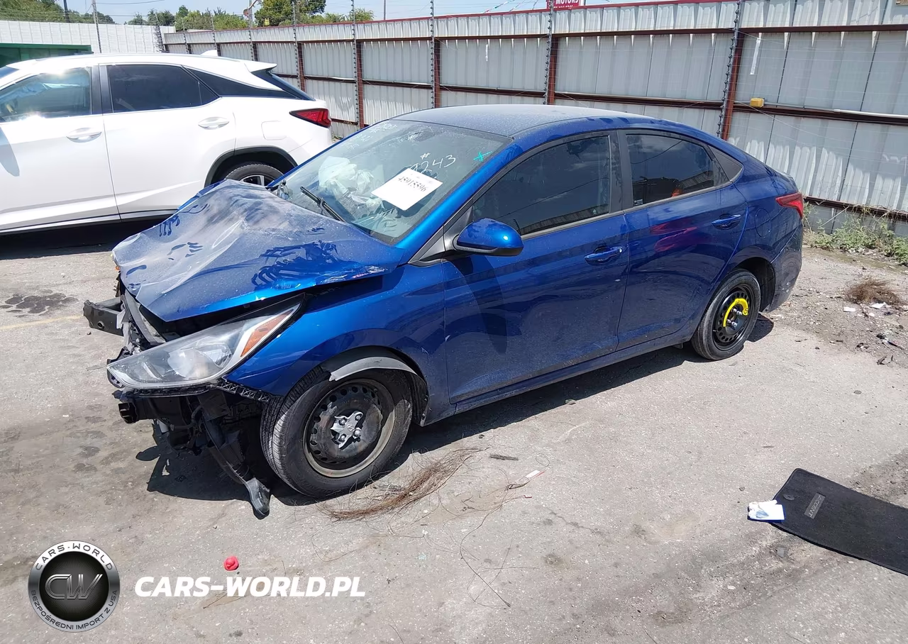 2022 Hyundai Accent Se VIN:3KPC24A68NE179243 - 2