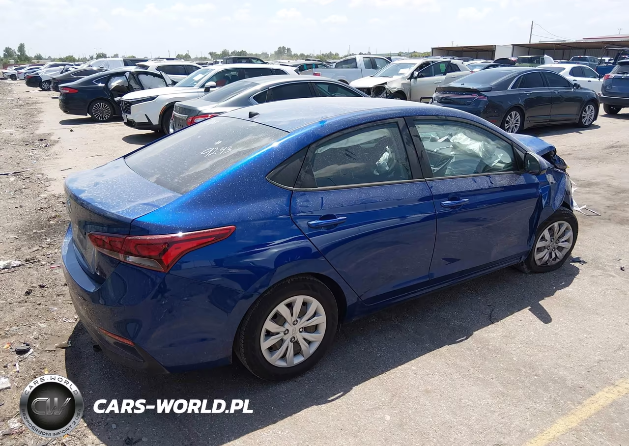2022 Hyundai Accent Se VIN:3KPC24A68NE179243 - 4