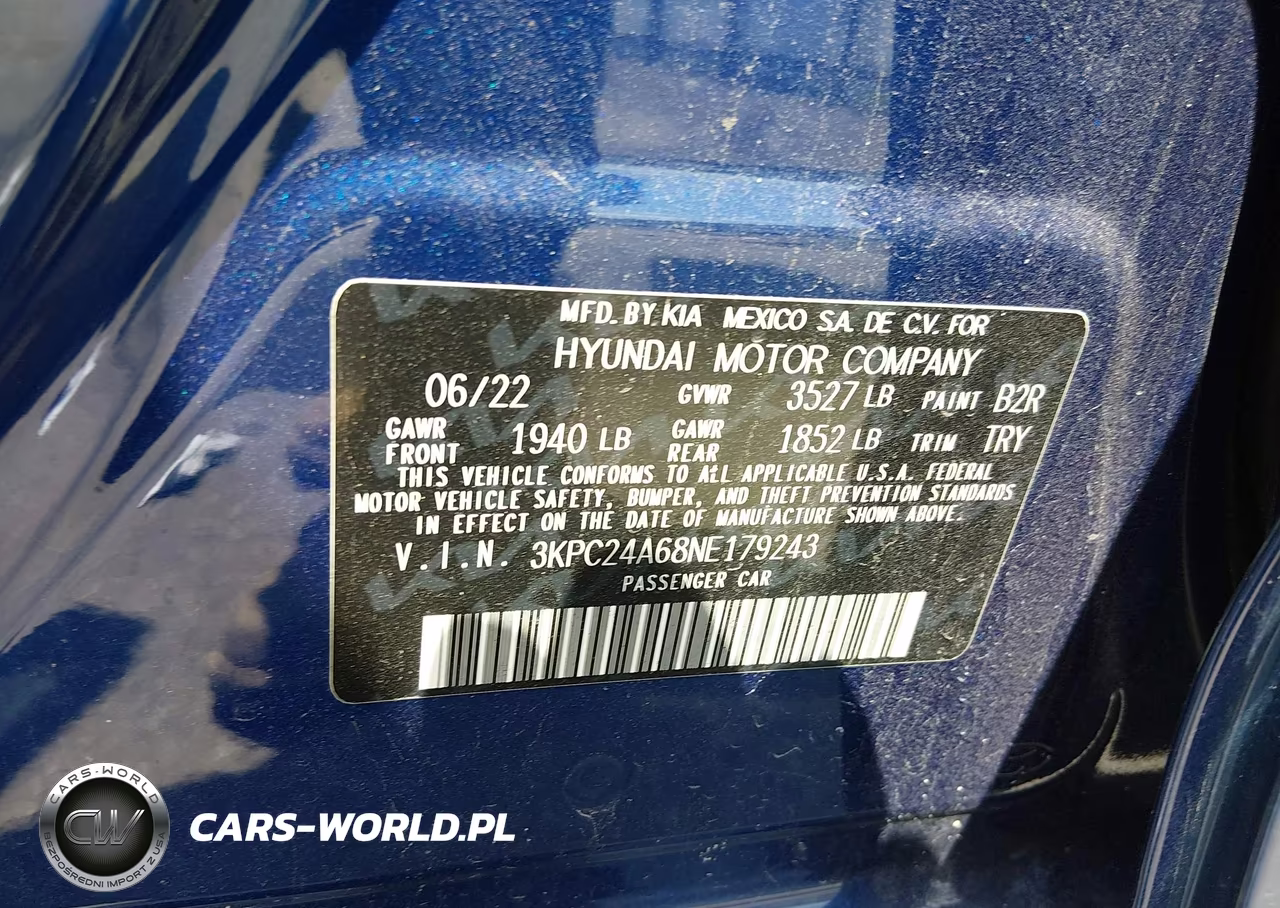 2022 Hyundai Accent Se VIN:3KPC24A68NE179243 - 9