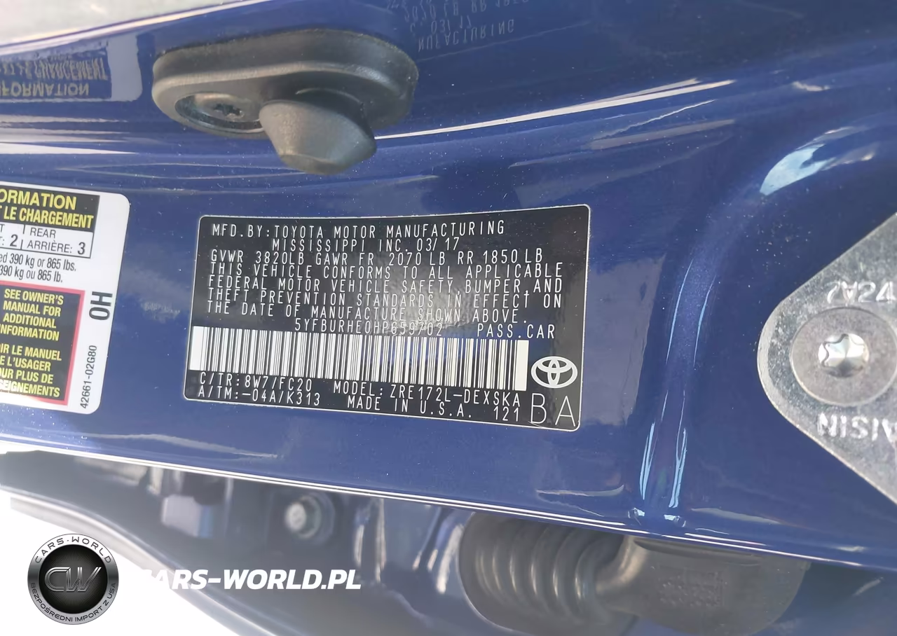 2017 Toyota Corolla Se VIN:5YFBURHE0HP659702 - 9