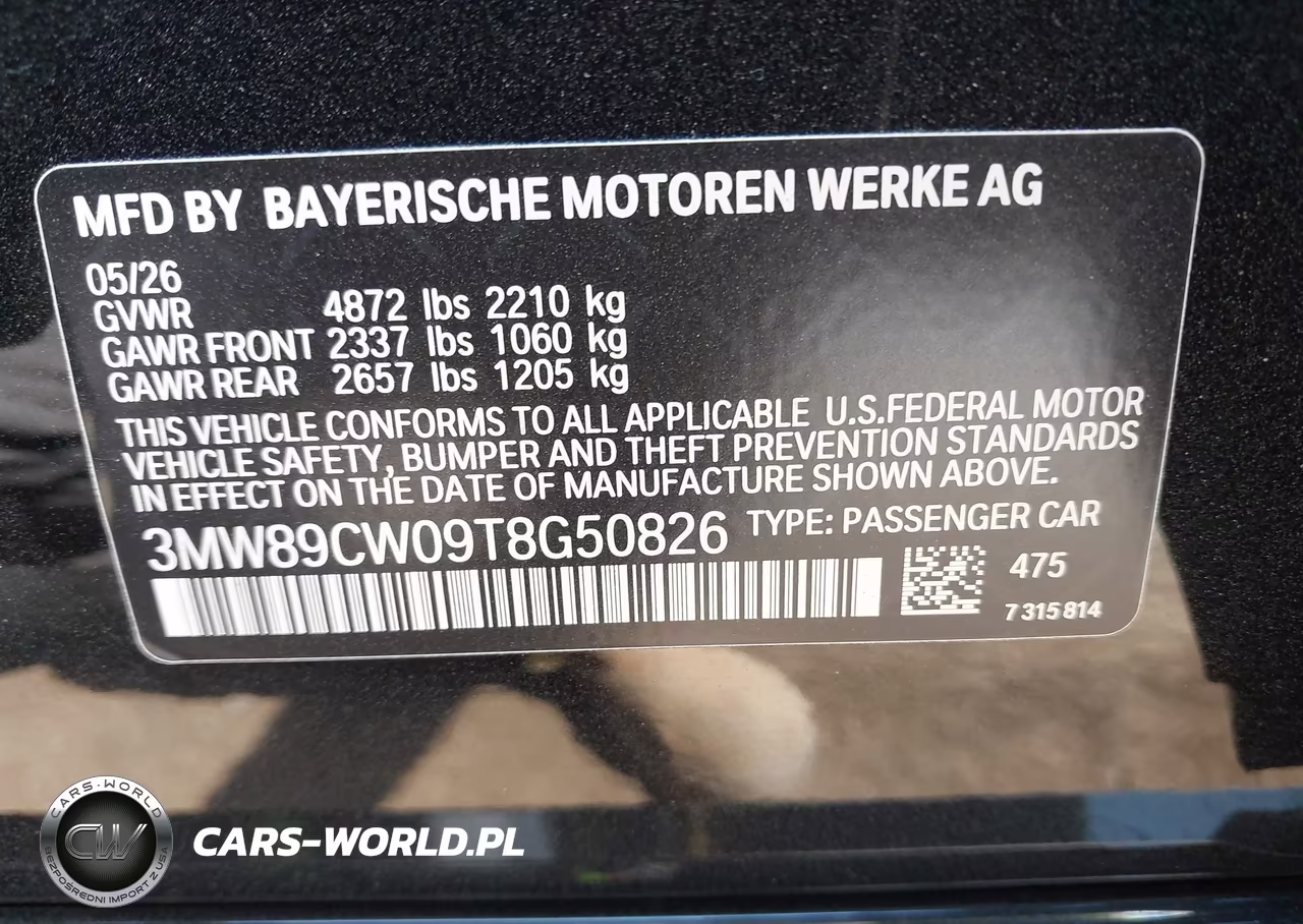 2026 BMW 330I xDrive Na VIN:3MW89CW09T8G50826 - 9