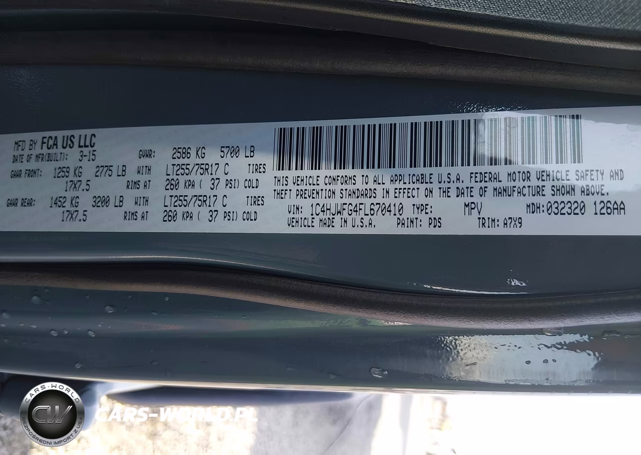 2015 Jeep Wrangler Unlimited Rubicon VIN:1C4HJWFG4FL670410 - 9