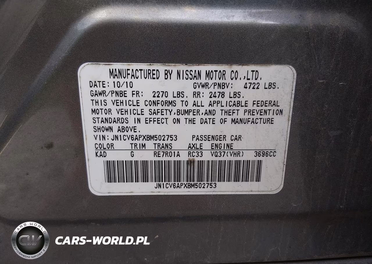 2011 Infiniti G37 Journey VIN:JN1CV6APXBM502753 - 9