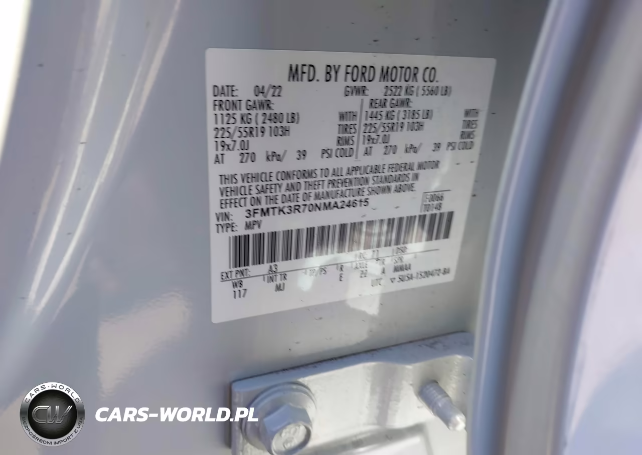 2022 Ford Mustang Mach-E Premium VIN:3FMTK3R70NMA24615 - 9