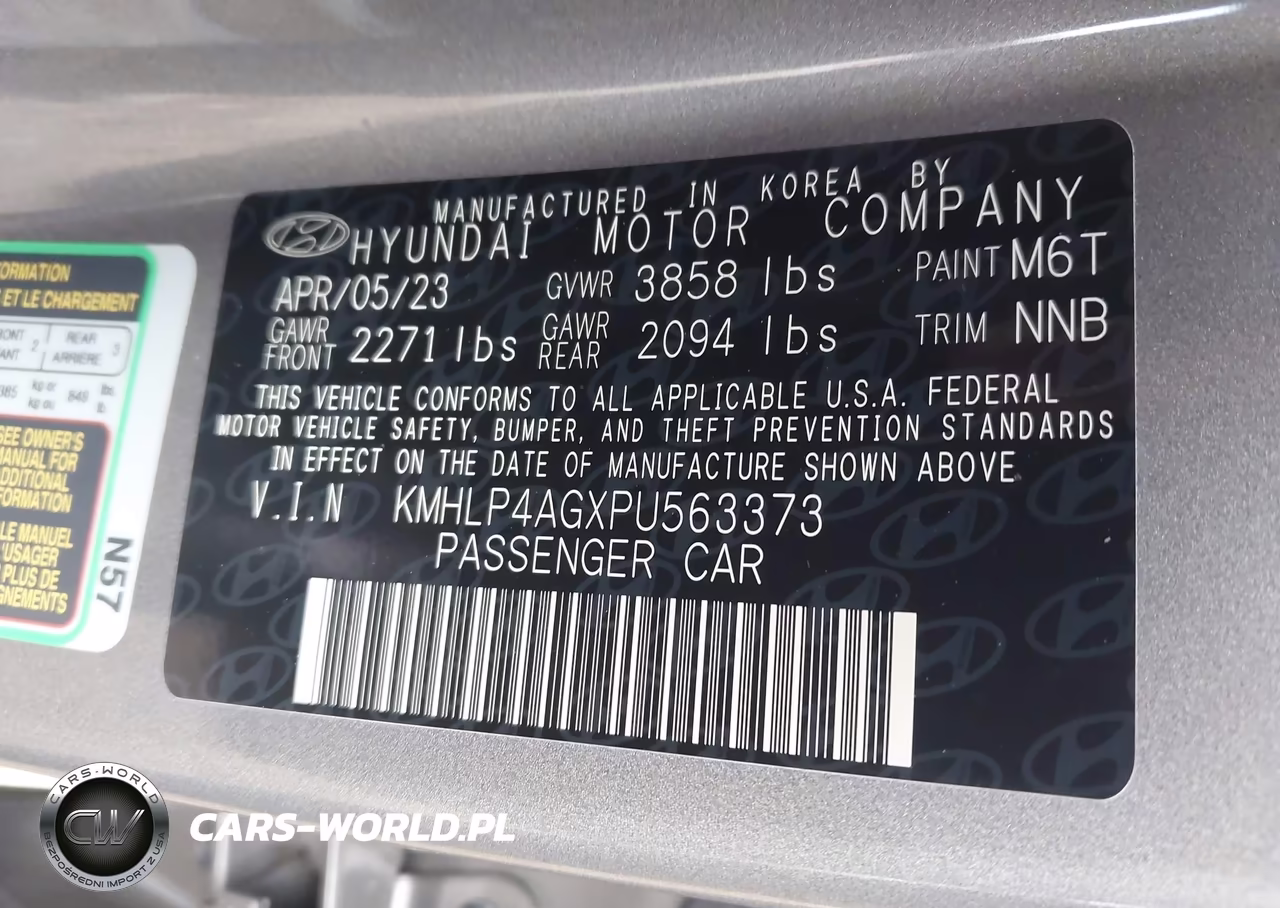 2023 Hyundai Elantra Limited VIN:KMHLP4AGXPU563373 - 9