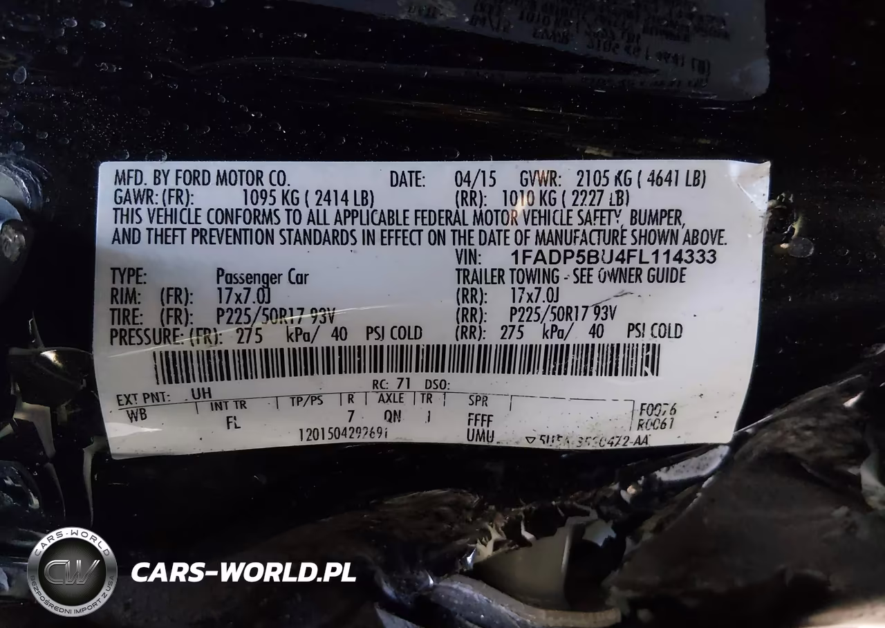 2015 Ford C-Max Hybrid Sel VIN:1FADP5BU4FL114333 - 9