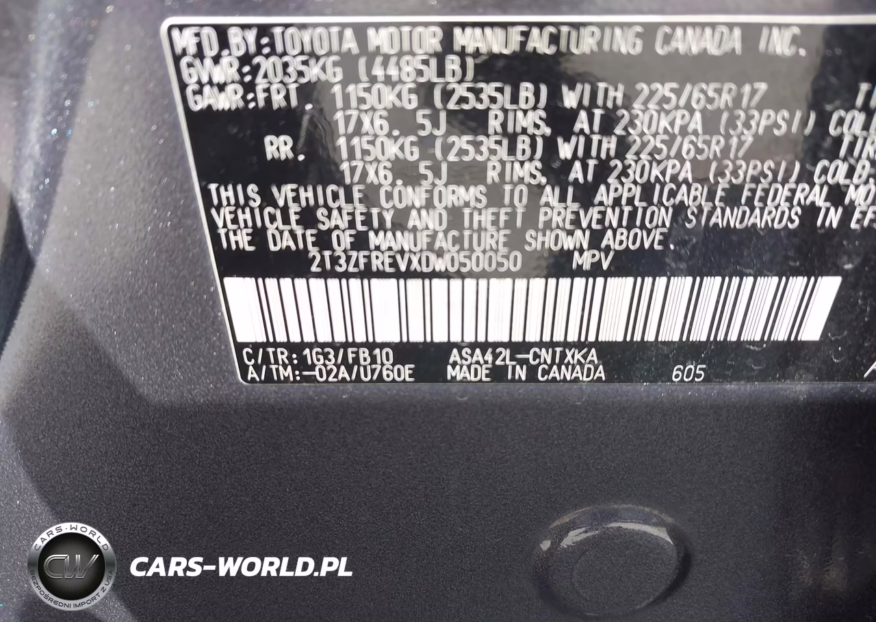 2013 Toyota Rav4 Le VIN:2T3ZFREVXDW050050 - 9