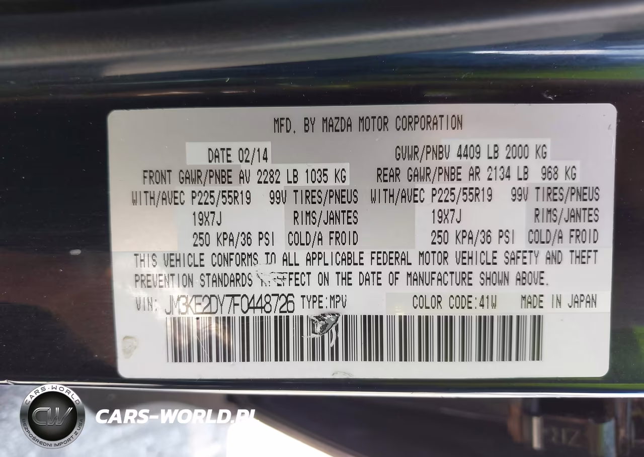 2015 Mazda Cx-5 Grand Touring VIN:JM3KE2DY7F0448726 - 9