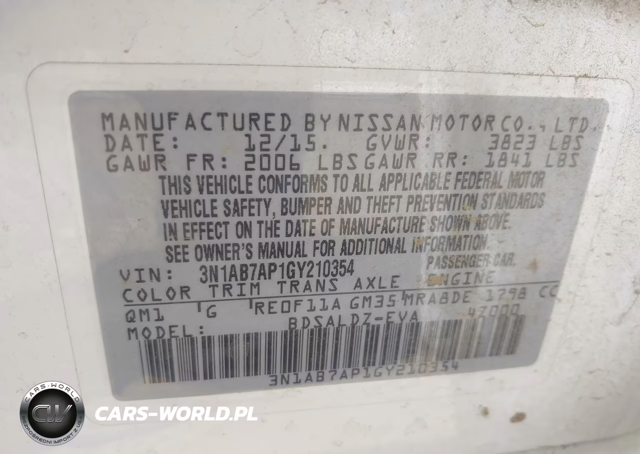 2016 Nissan Sentra Sv VIN:3N1AB7AP1GY210354 - 9
