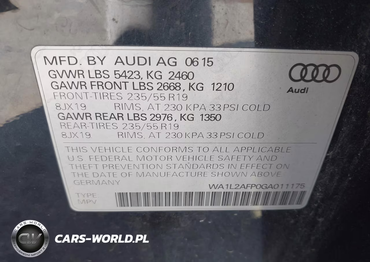 2016 Audi Q5 2.0T Premium VIN:WA1L2AFP0GA011175 - 9