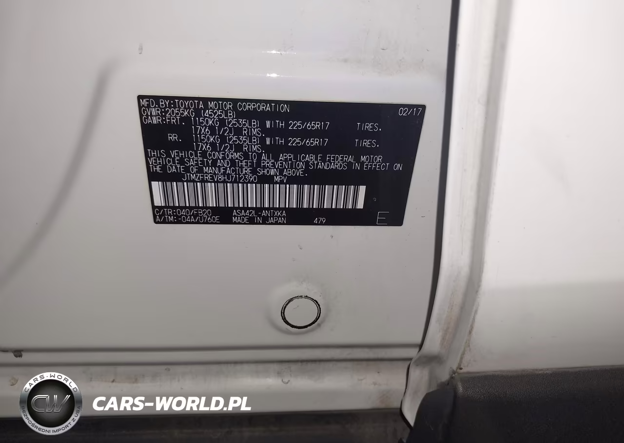 2017 Toyota Rav4 Le VIN:JTMZFREV8HJ712390 - 9