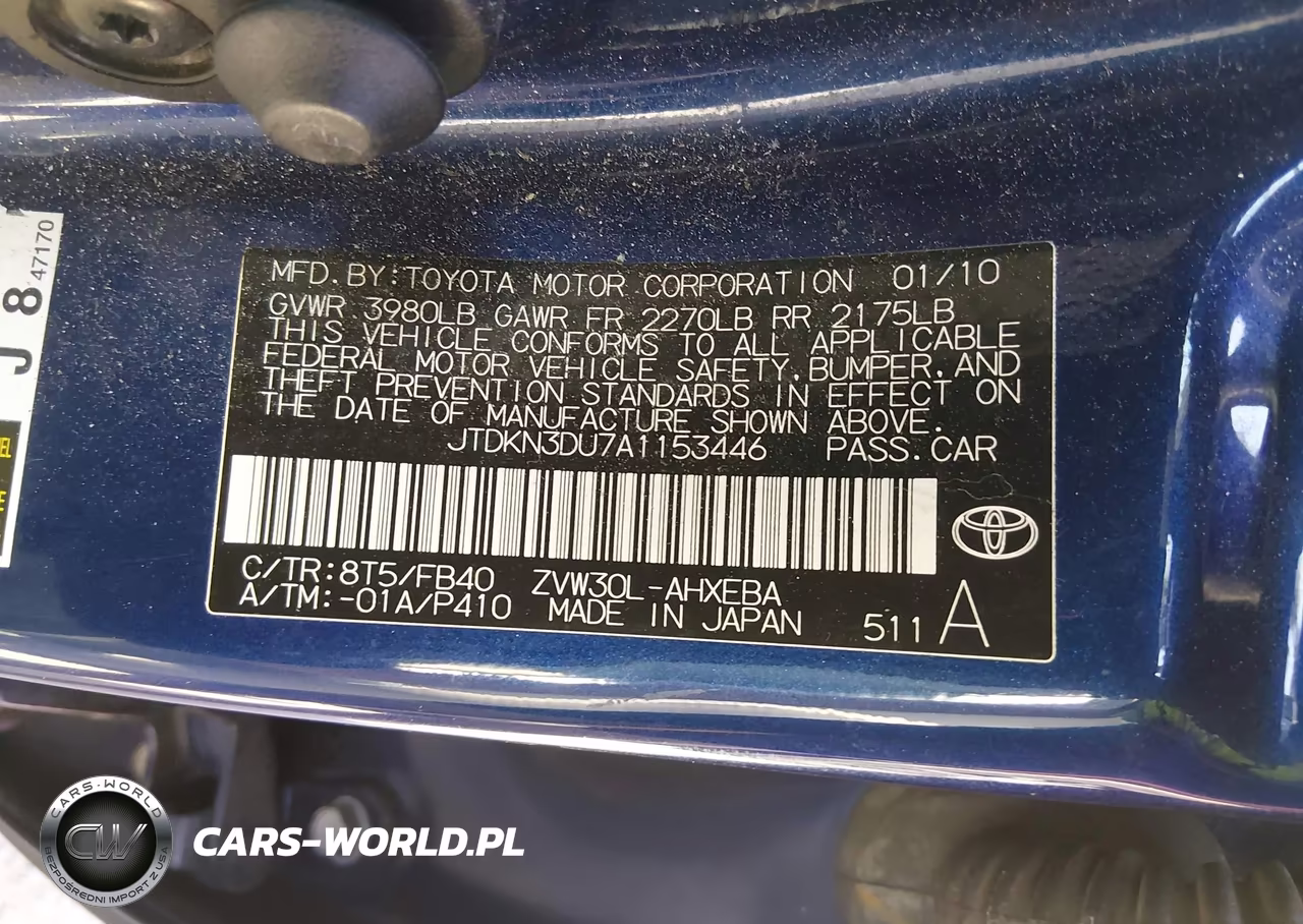2010 Toyota Prius Iii VIN:JTDKN3DU7A1153446 - 9