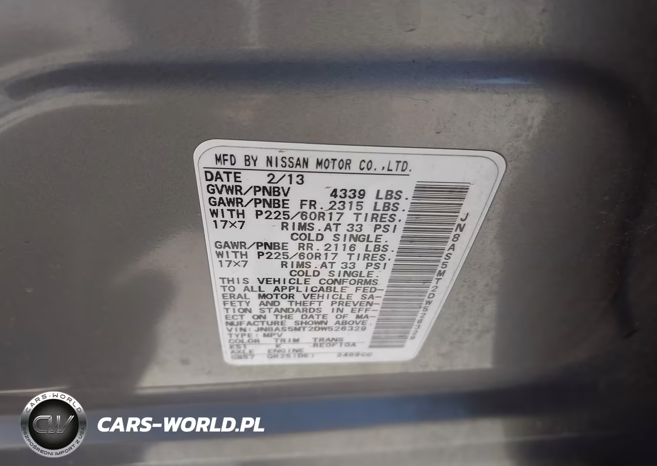 2013 Nissan Rogue Sv VIN:JN8AS5MT2DW526329 - 9