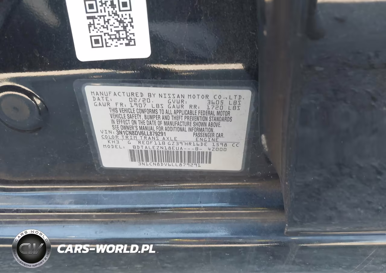 2020 Nissan Versa S Xtronic Cvt VIN:3N1CN8DV6LL879291 - 9