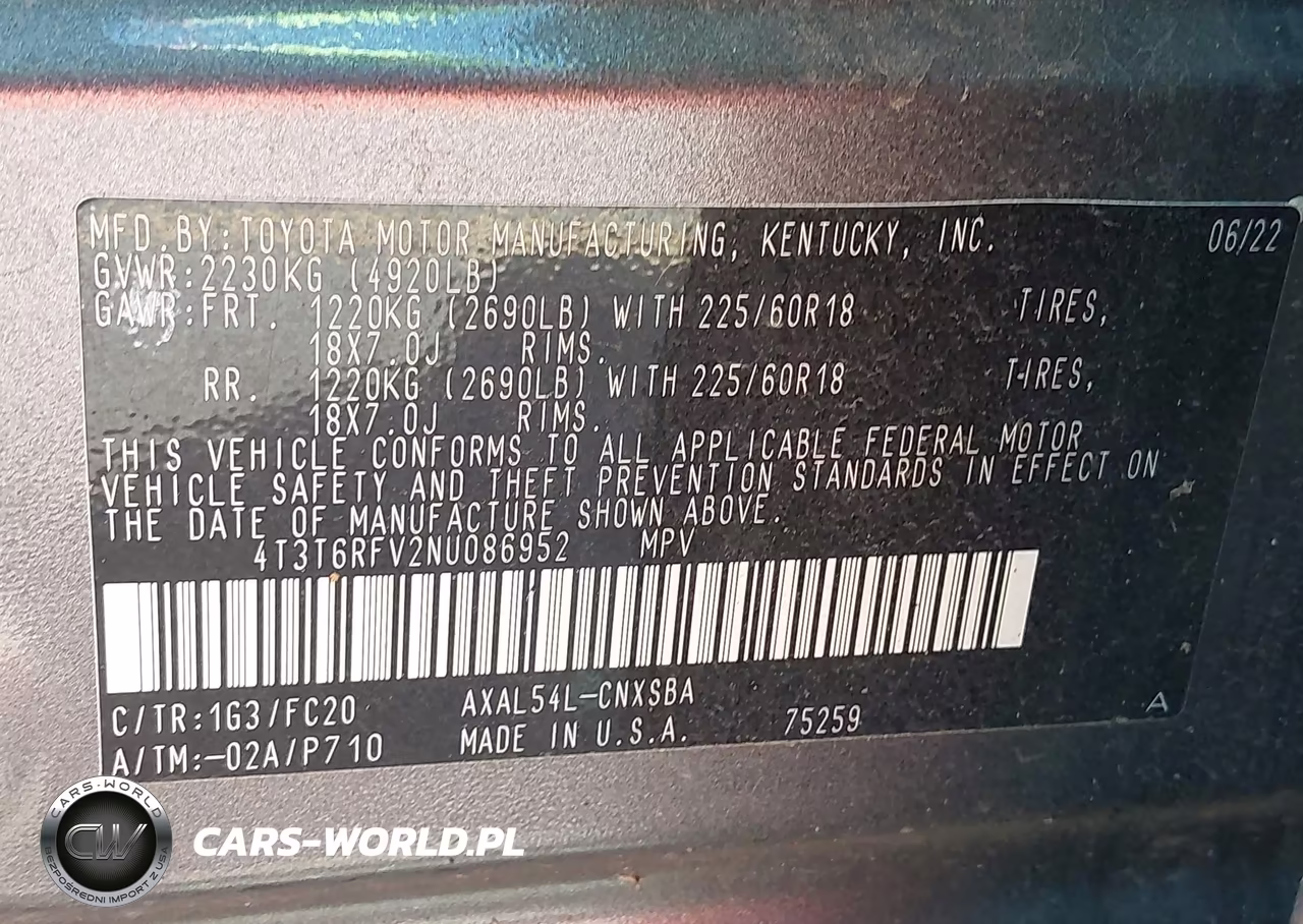 2022 Toyota Rav4 Hybrid Se VIN:4T3T6RFV2NU086952 - 9
