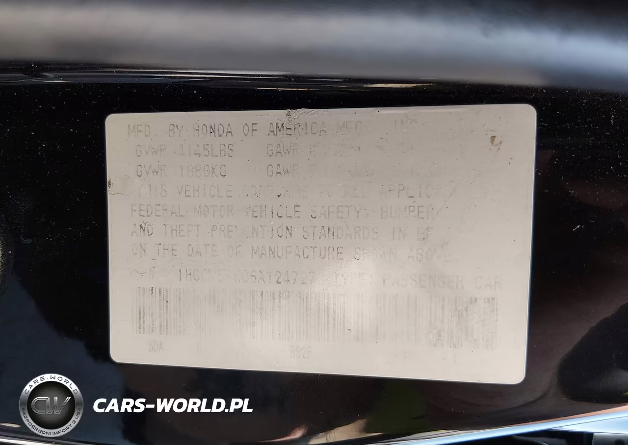 2006 Honda Accord 2.4 Ex VIN:1HGCM56886A124727 - 9