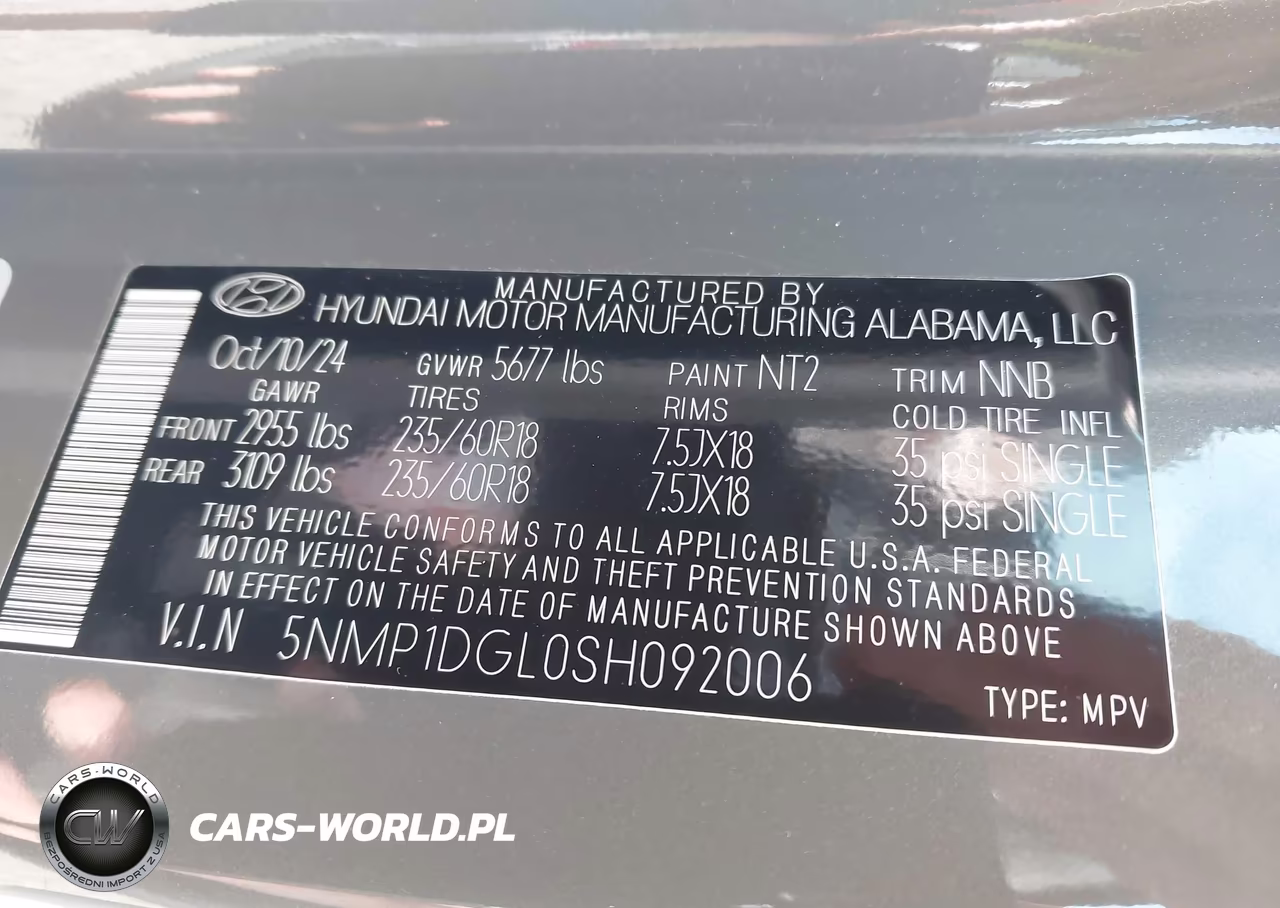 2025 Hyundai Santa Fe Se VIN:5NMP1DGL0SH092006 - 9
