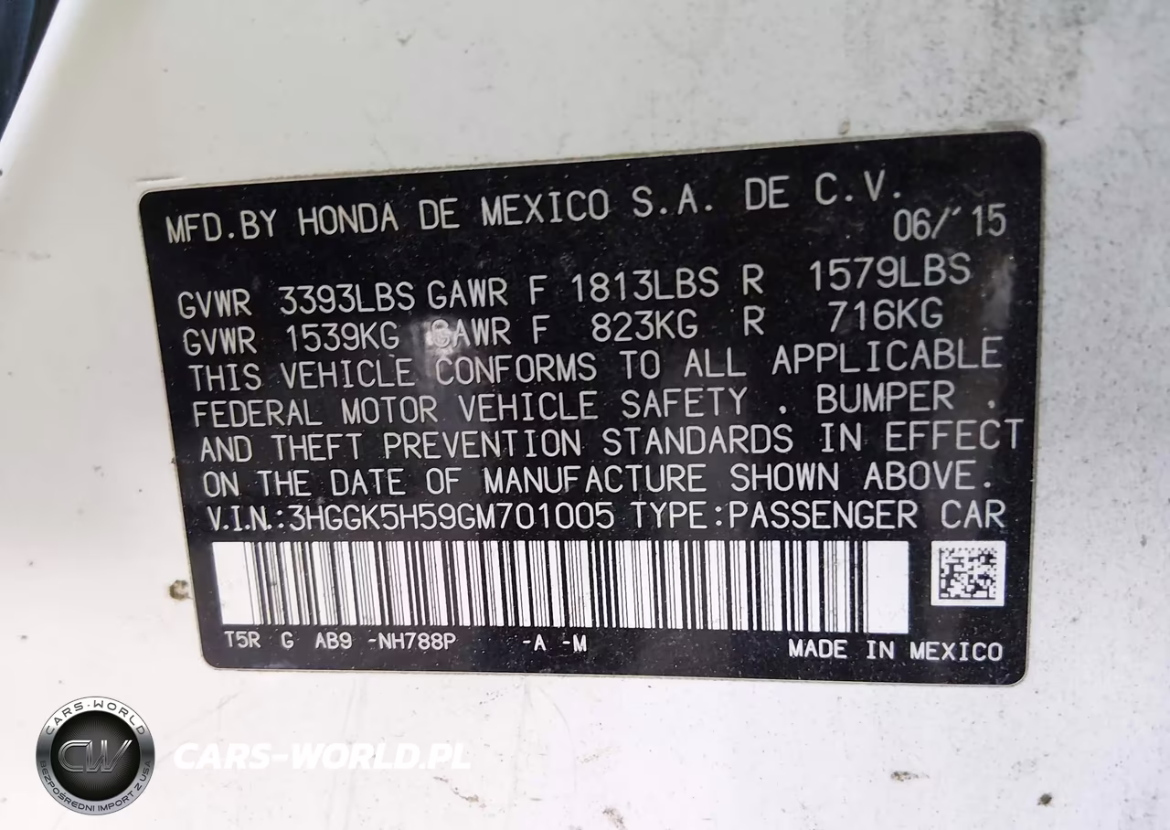2016 Honda Fit Lx VIN:3HGGK5H59GM701005 - 9